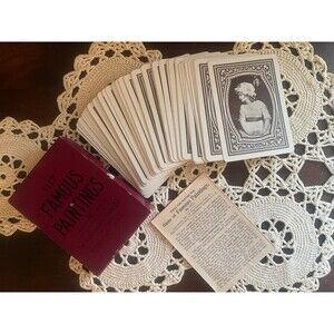 RARE 1897 Famous Paintings Card Game